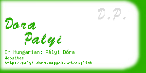 dora palyi business card